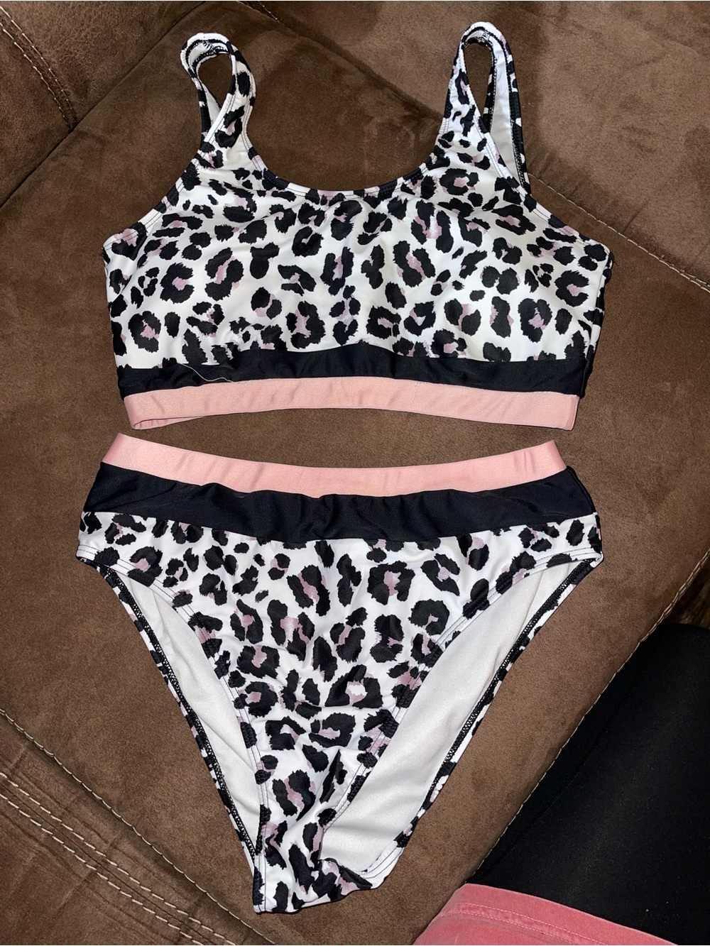 SHEIN White Leopard Swimsuit